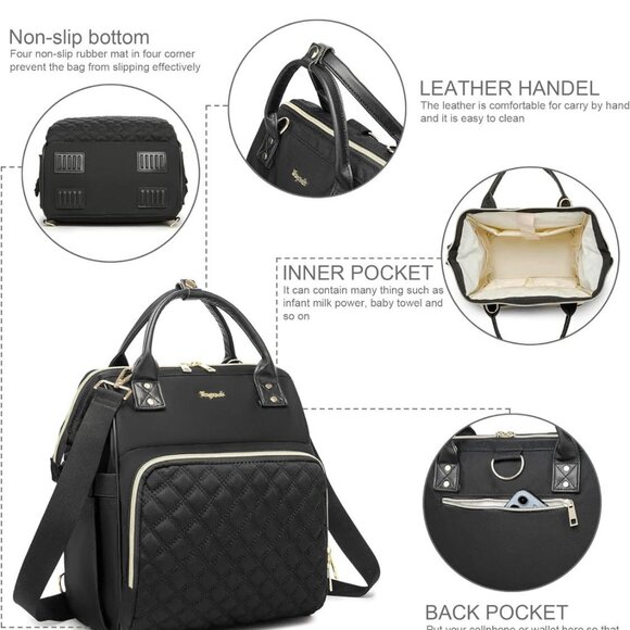 NEW Ezgnuk Small Diaper Bag, Baby Backpack, Messenger Bag, Multi-Functional Bag - Picture 2 of 5